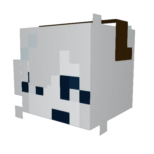 Pinchy_Crab_ Minecraft avatar head, 3D render
