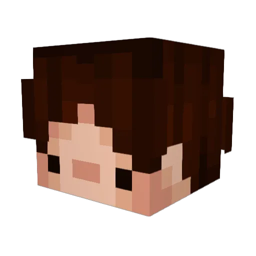 PindahJ Minecraft avatar head, 3D render
