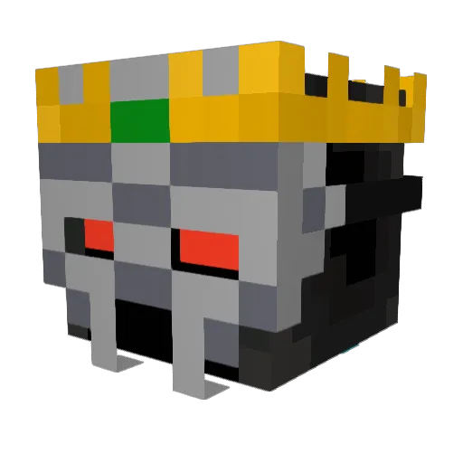 Pindaworm Minecraft avatar head, 3D render