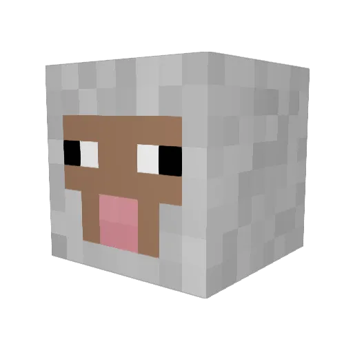 Pine1cy Minecraft avatar head, 3D render
