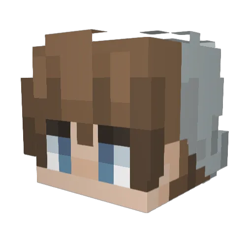 PineAppleCone Minecraft avatar head, 3D render