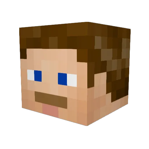 PineTree1916 Minecraft avatar head, 3D render
