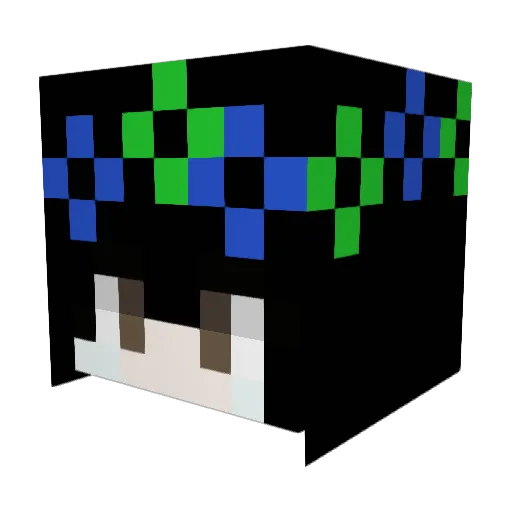 Pine_HAN Minecraft avatar head, 3D render