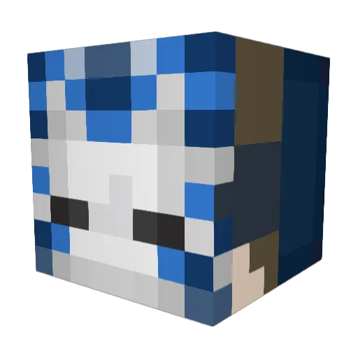 Pinea_apple Minecraft avatar head, 3D render