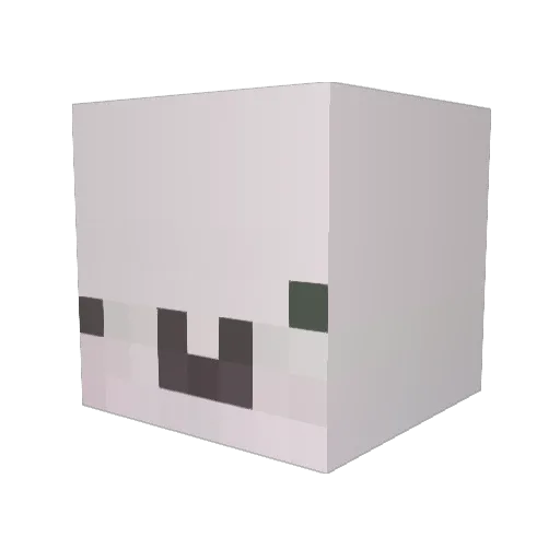 Pineaple0103 Minecraft avatar head, 3D render