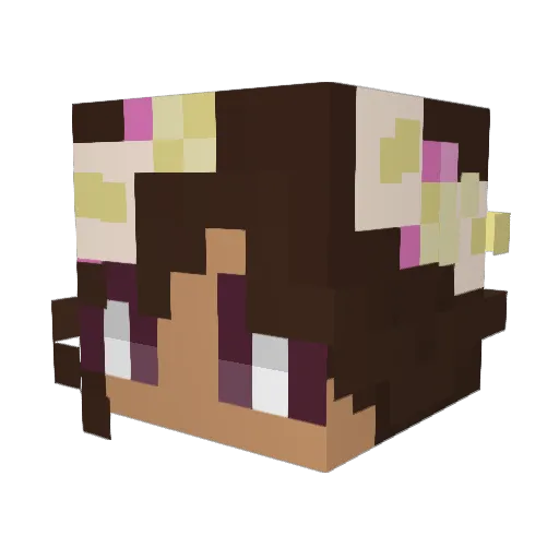 Pineapple1993 Minecraft avatar head, 3D render