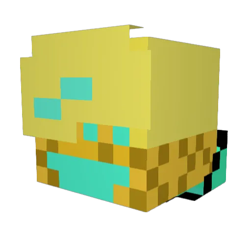 PineappleBoycch Minecraft avatar head, 3D render