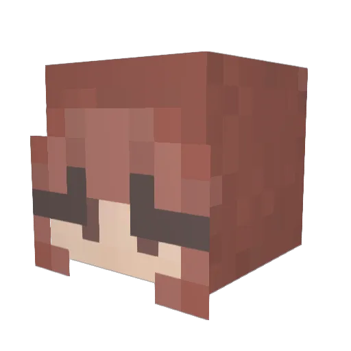 PineappleEme Minecraft avatar head, 3D render