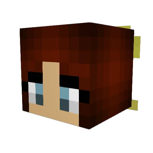 PineappleGoddess Minecraft avatar head, 3D render