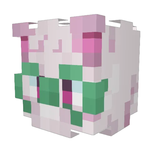 PineappleYeye Minecraft avatar head, 3D render