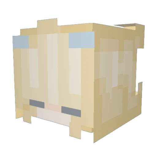 Pineapples_os Minecraft avatar head, 3D render