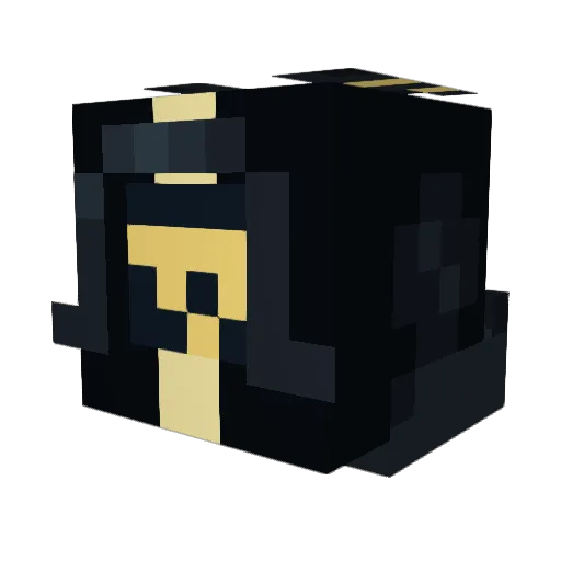 Pineink Minecraft avatar head, 3D render