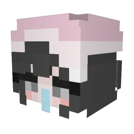 Pineneedles_ Minecraft avatar head, 3D render