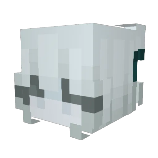Pinesea Minecraft avatar head, 3D render