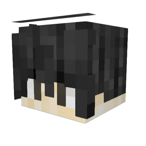 PingSpoofed Minecraft avatar head, 3D render