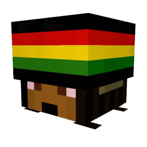 PingYang_tiger Minecraft avatar head, 3D render