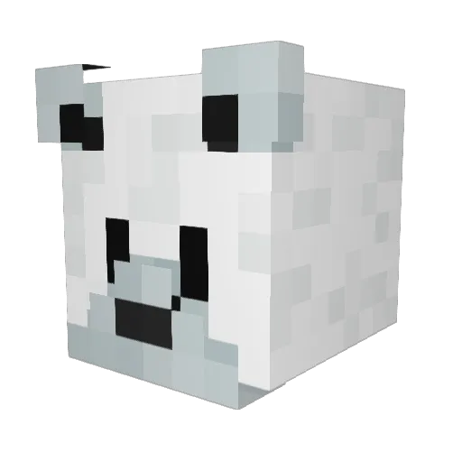 Ping_Jo Minecraft avatar head, 3D render