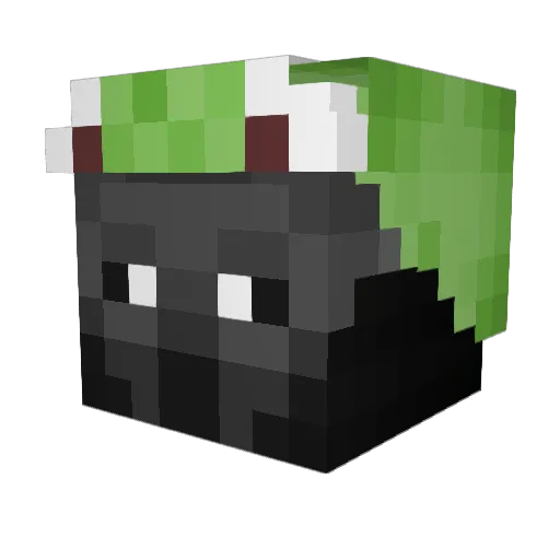 PingaMuertaMC Minecraft avatar head, 3D render