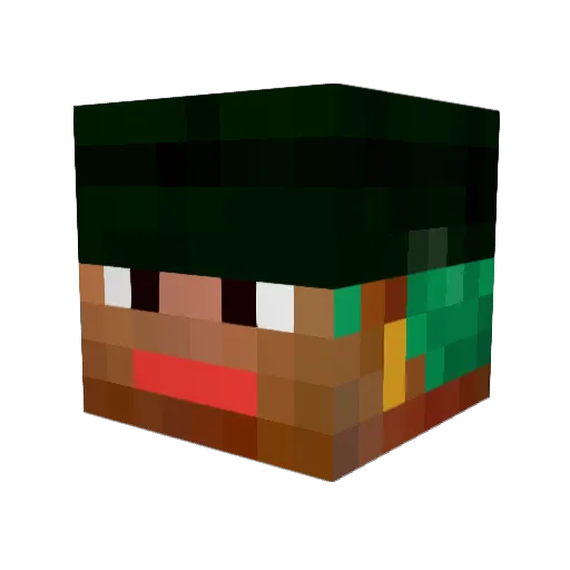 PingasSamurai Minecraft avatar head, 3D render
