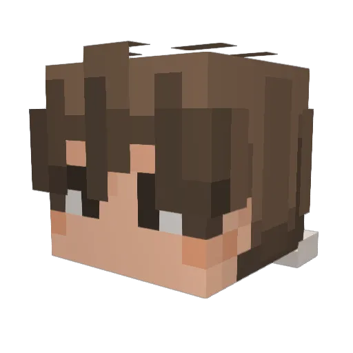 Pingbeast_13 Minecraft avatar head, 3D render