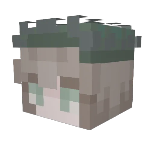 Pinggggg Minecraft avatar head, 3D render