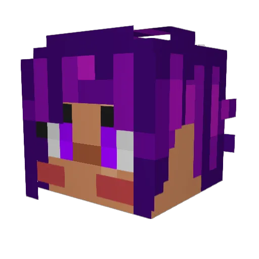 Pingo__ Minecraft avatar head, 3D render