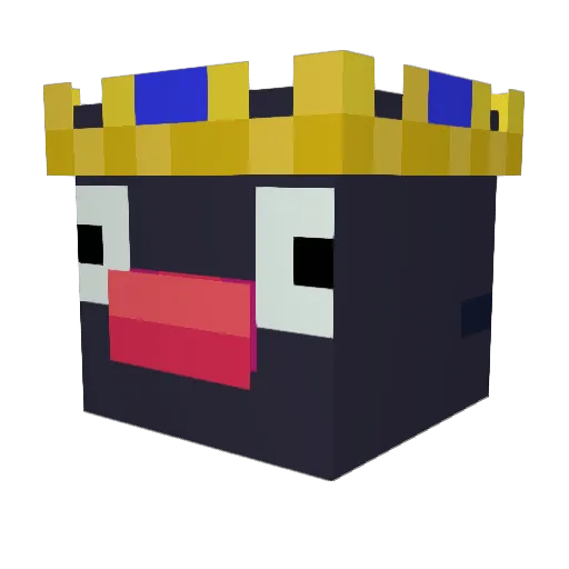 PingooThePenguin Minecraft avatar head, 3D render