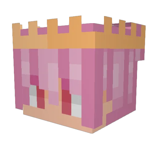 Pingpong415 Minecraft avatar head, 3D render