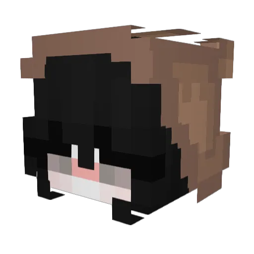 PinguBexi Minecraft avatar head, 3D render