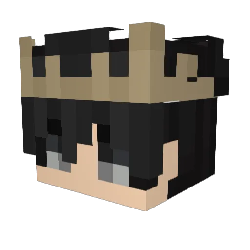 PinguComrade Minecraft avatar head, 3D render