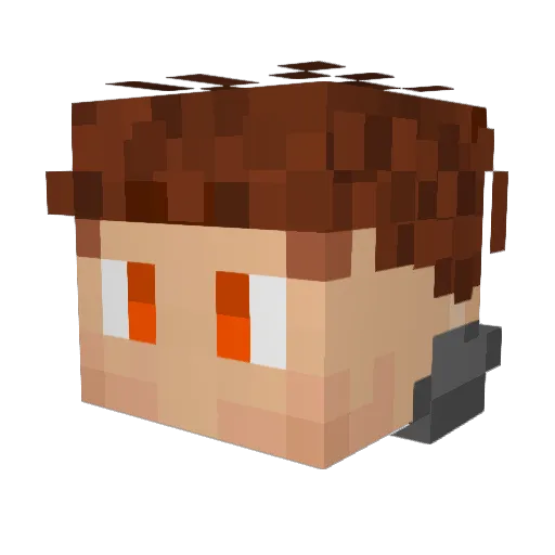 PinguGamer79 Minecraft avatar head, 3D render