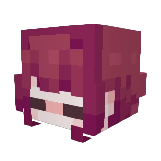 PinguNutNut Minecraft avatar head, 3D render
