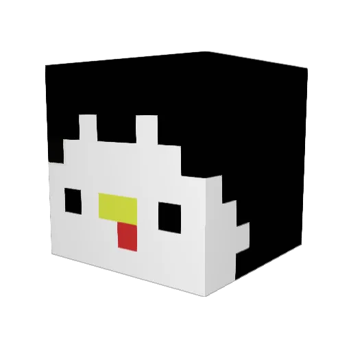 Pingu_hehe Minecraft avatar head, 3D render