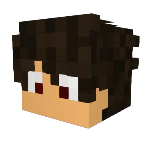 PinguinL Minecraft avatar head, 3D render