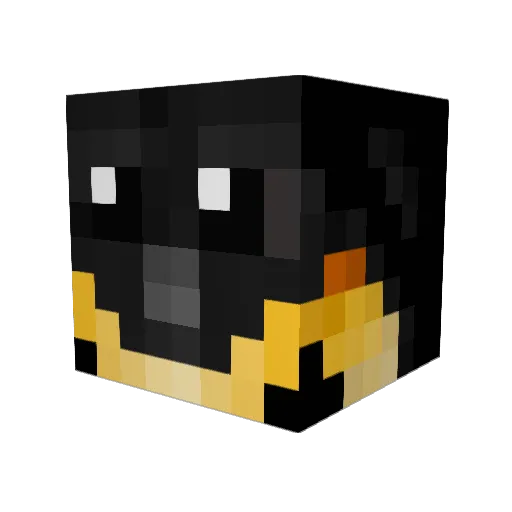 PinguinMan29 Minecraft avatar head, 3D render