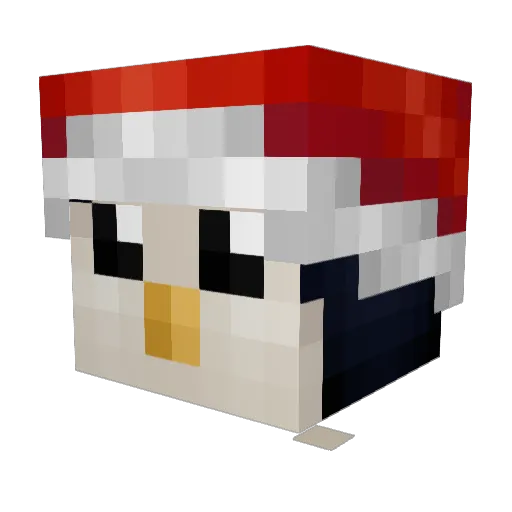 Pinguinboy1 Minecraft avatar head, 3D render