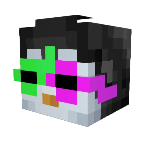 PinguinoFlaite7 Minecraft avatar head, 3D render