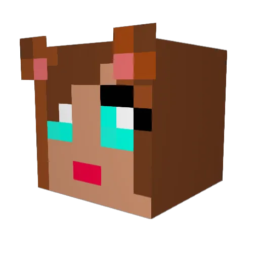 Pinguinpower2 Minecraft avatar head, 3D render