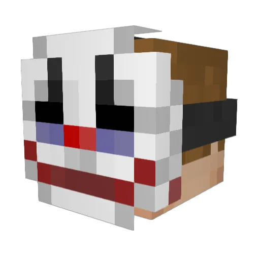 Pinguru1 Minecraft avatar head, 3D render