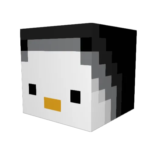 Pingus22 Minecraft avatar head, 3D render