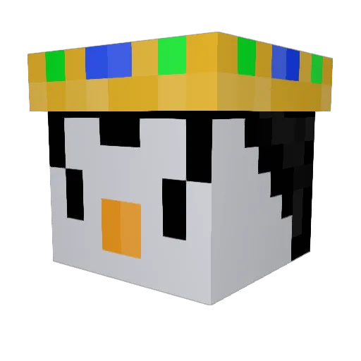 Pinguuu26 Minecraft avatar head, 3D render