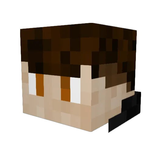 PinguyKe Minecraft avatar head, 3D render