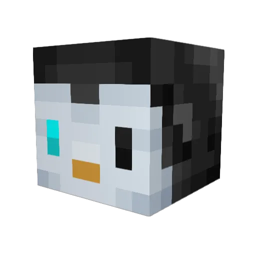 Pingvin546 Minecraft avatar head, 3D render