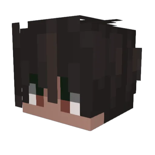 Pingvo Minecraft avatar head, 3D render