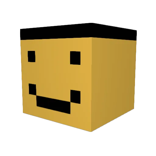 Pingwin090 Minecraft avatar head, 3D render