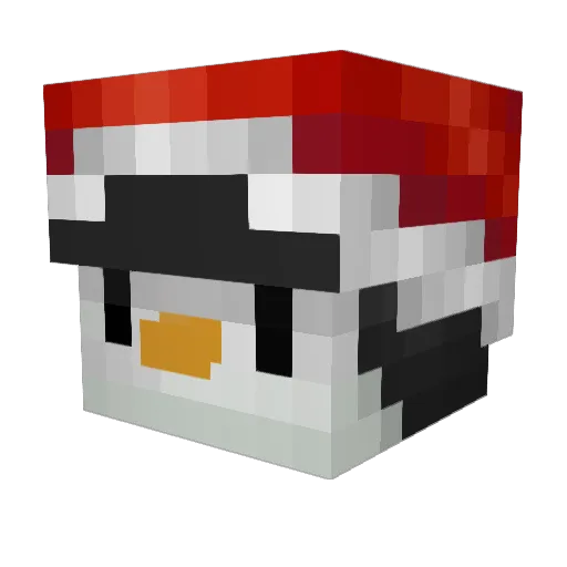Pingwineczek1 Minecraft avatar head, 3D render