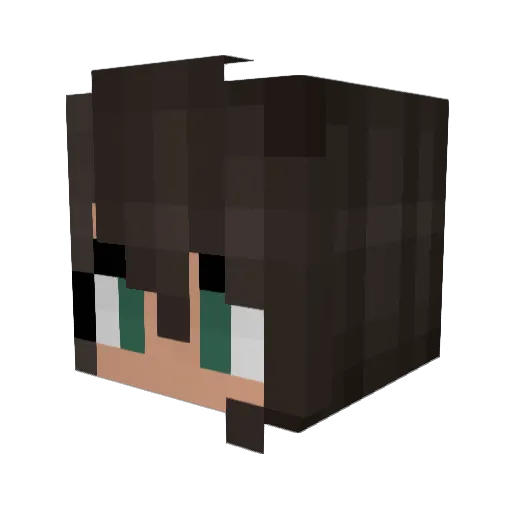 PinkAssassin525 Minecraft avatar head, 3D render