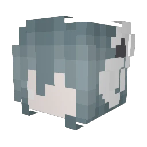 PinkBadger08 Minecraft avatar head, 3D render