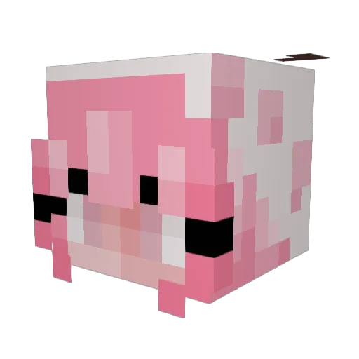 PinkBlondSpartan Minecraft avatar head, 3D render