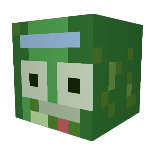 PinkCheetah18 Minecraft avatar head, 3D render